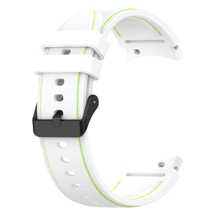 For Samsung Galaxy Watch5 / Watch5 Pro /  Watch4 Leather Texture Silicone Watch Band