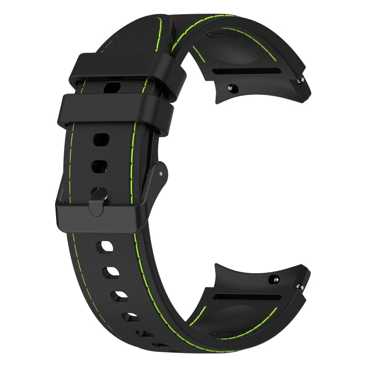 For Samsung Galaxy Watch5 / Watch5 Pro /  Watch4 Leather Texture Silicone Watch Band
