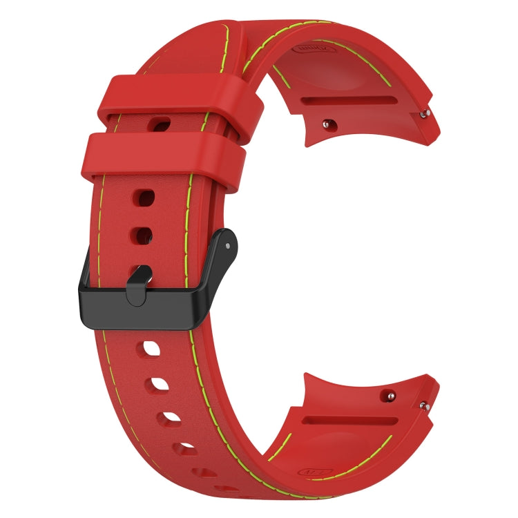 For Samsung Galaxy Watch5 / Watch5 Pro /  Watch4 Leather Texture Silicone Watch Band