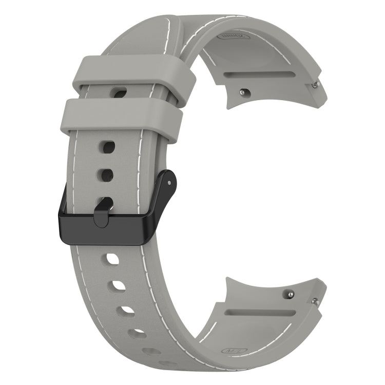 For Samsung Galaxy Watch5 / Watch5 Pro /  Watch4 Leather Texture Silicone Watch Band