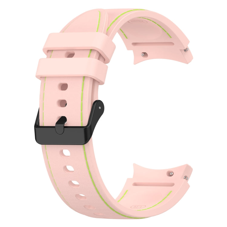 For Samsung Galaxy Watch5 / Watch5 Pro /  Watch4 Leather Texture Silicone Watch Band