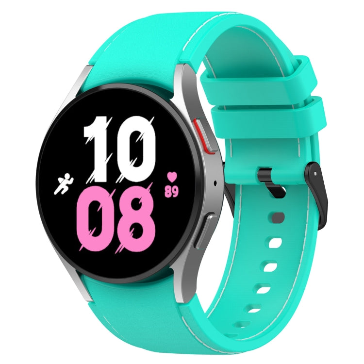 For Samsung Galaxy Watch5 / Watch5 Pro /  Watch4 Leather Texture Silicone Watch Band