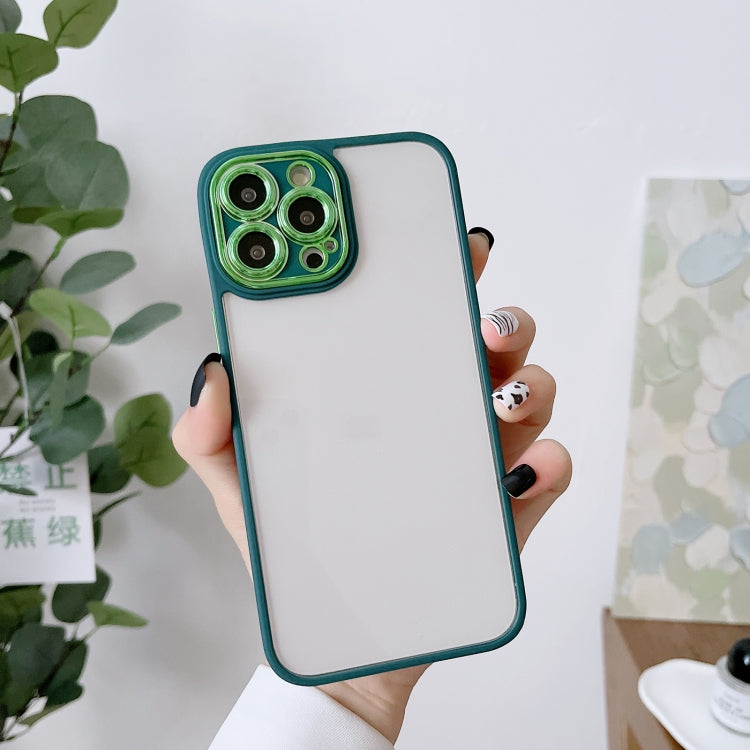 For iPhone 12 Pro Cat-eye Electroplating TPU + Acrylic Phone Case