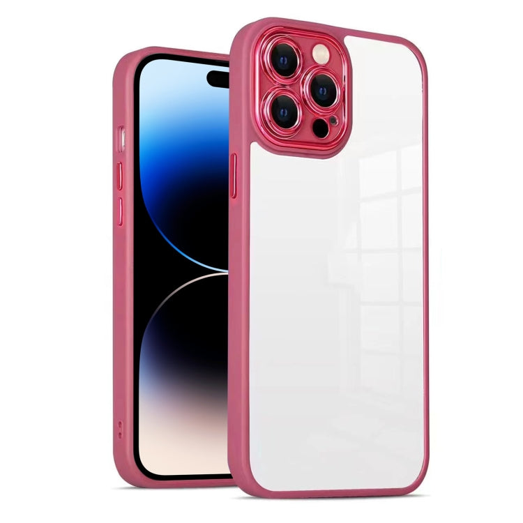 For iPhone 14 Pro Max Cat-eye Electroplating TPU + Acrylic Phone Case