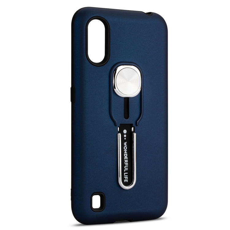 For Galaxy A01 King Thunder God Silicone Mobile Phone Case with Ring Stand