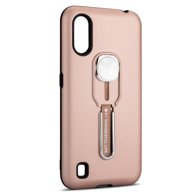 For Galaxy A01 King Thunder God Silicone Mobile Phone Case with Ring Stand