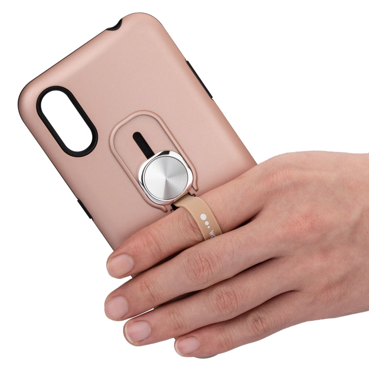 For Galaxy A01 King Thunder God Silicone Mobile Phone Case with Ring Stand