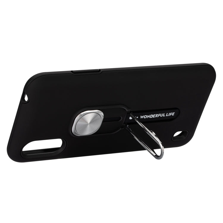 For Galaxy A01 King Thunder God Silicone Mobile Phone Case with Ring Stand