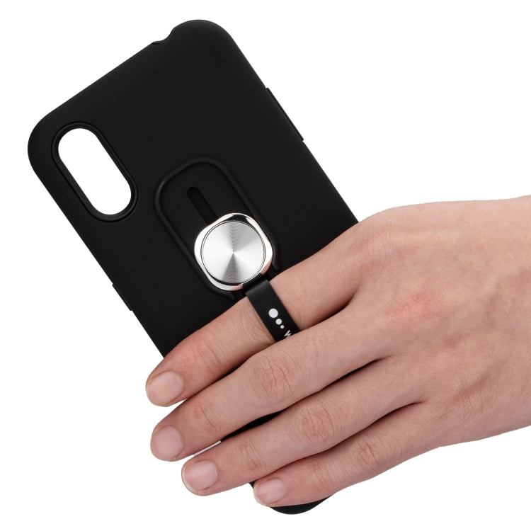 For Galaxy A01 King Thunder God Silicone Mobile Phone Case with Ring Stand