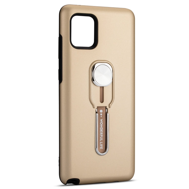 For Galaxy A81 / Note 10 Lite King Thunder God Silicone Mobile Phone Case with Ring Stand