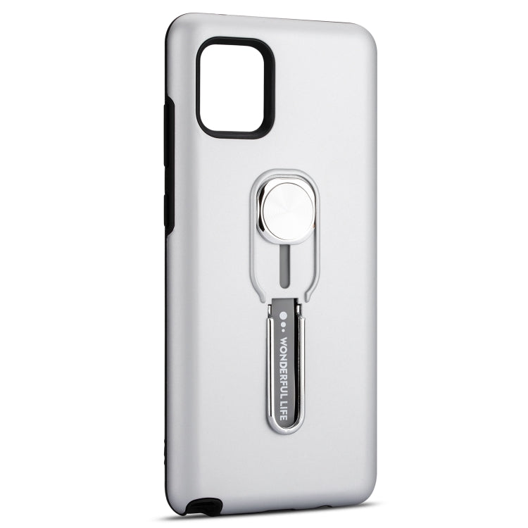 For Galaxy A81 / Note 10 Lite King Thunder God Silicone Mobile Phone Case with Ring Stand