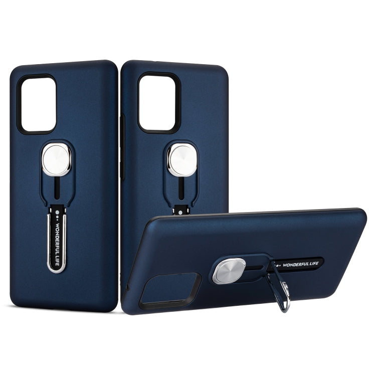 For Galaxy A91 / S10 Lite King Thunder God Silicone Mobile Phone Case with Ring Stand