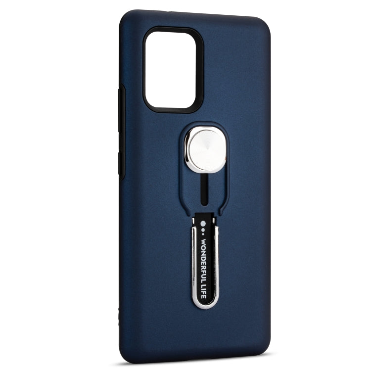 For Galaxy A91 / S10 Lite King Thunder God Silicone Mobile Phone Case with Ring Stand
