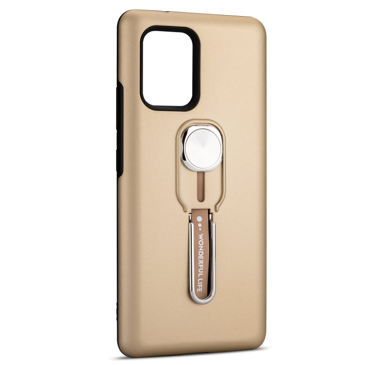 For Galaxy A91 / S10 Lite King Thunder God Silicone Mobile Phone Case with Ring Stand