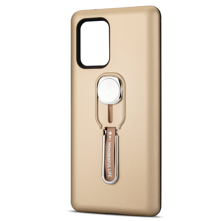 For Galaxy A91 / S10 Lite King Thunder God Silicone Mobile Phone Case with Ring Stand