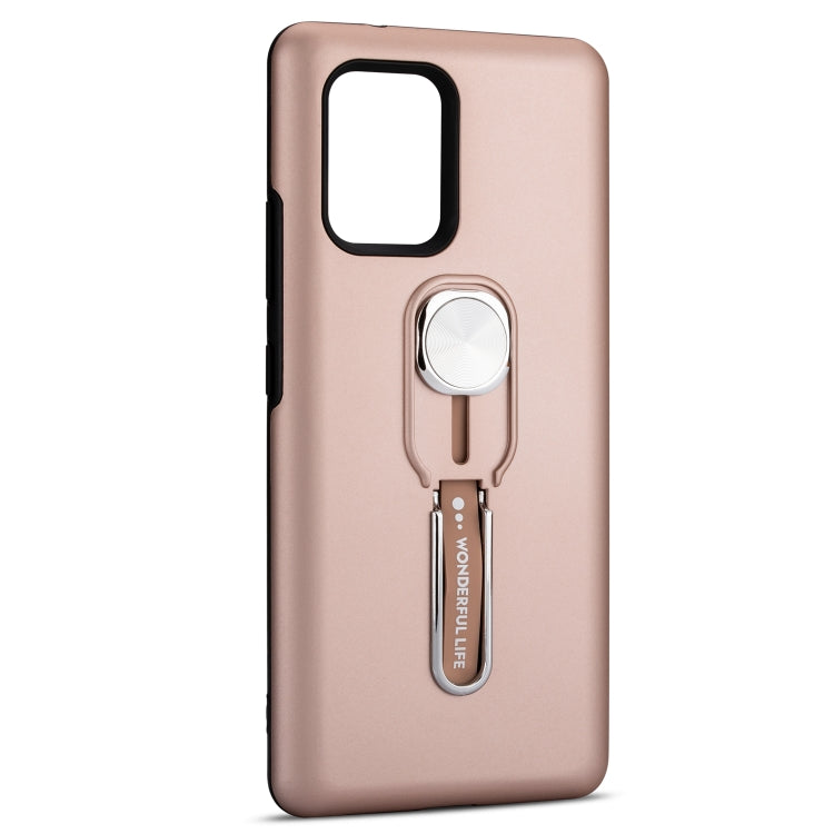 For Galaxy A91 / S10 Lite King Thunder God Silicone Mobile Phone Case with Ring Stand