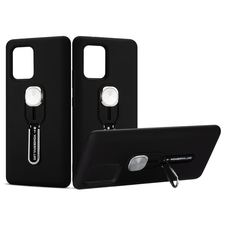 For Galaxy A91 / S10 Lite King Thunder God Silicone Mobile Phone Case with Ring Stand