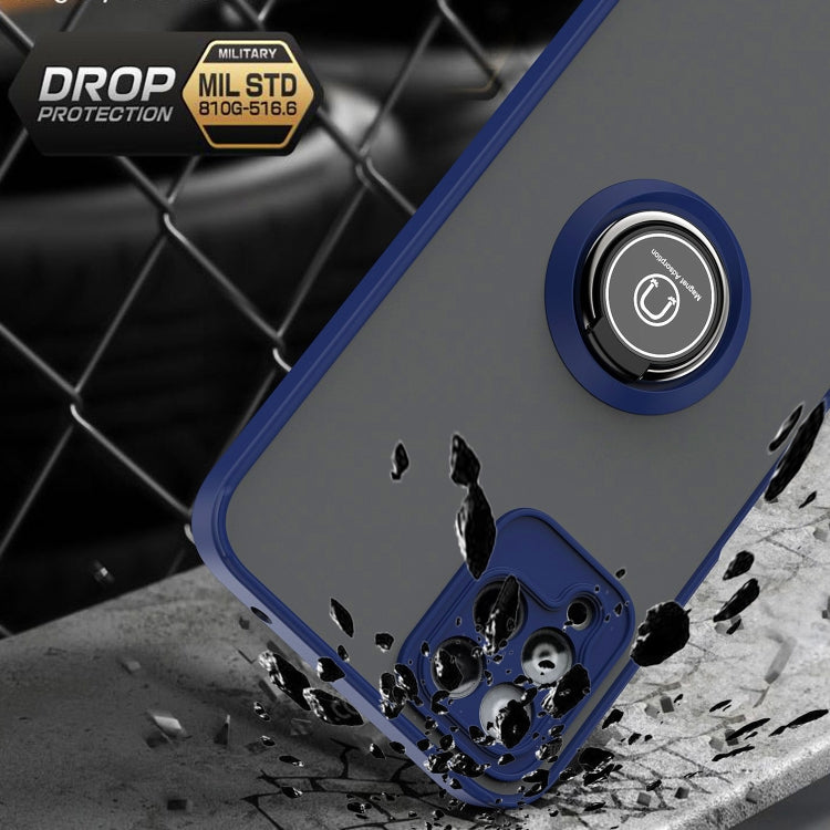 For T-Mobile REVVL 6 Pro 5G Q Shadow 1 Series TPU + PC Phone Case with Ring