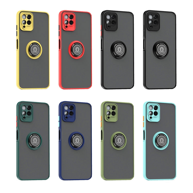For T-Mobile REVVL 6 Pro 5G Q Shadow 1 Series TPU + PC Phone Case with Ring