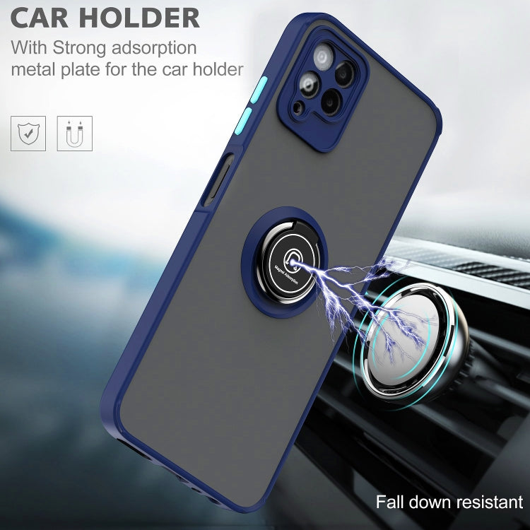 For T-Mobile REVVL 6 Pro 5G Q Shadow 1 Series TPU + PC Phone Case with Ring