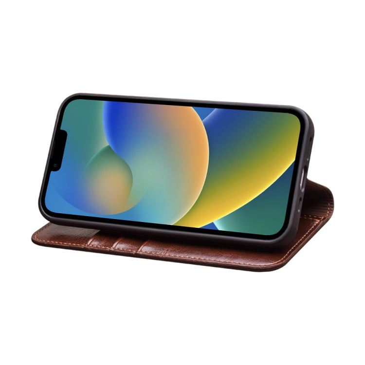 For iPhone 14 Plus QIALINO Horizontal Flip Leather Phone Case