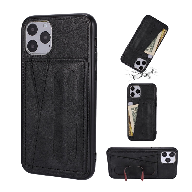 For iPhone 11 Pro PU Leather Card Slot Phone Case