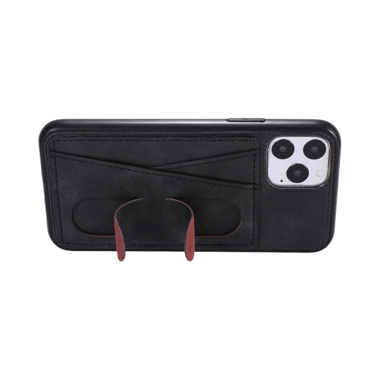 For iPhone 11 Pro PU Leather Card Slot Phone Case