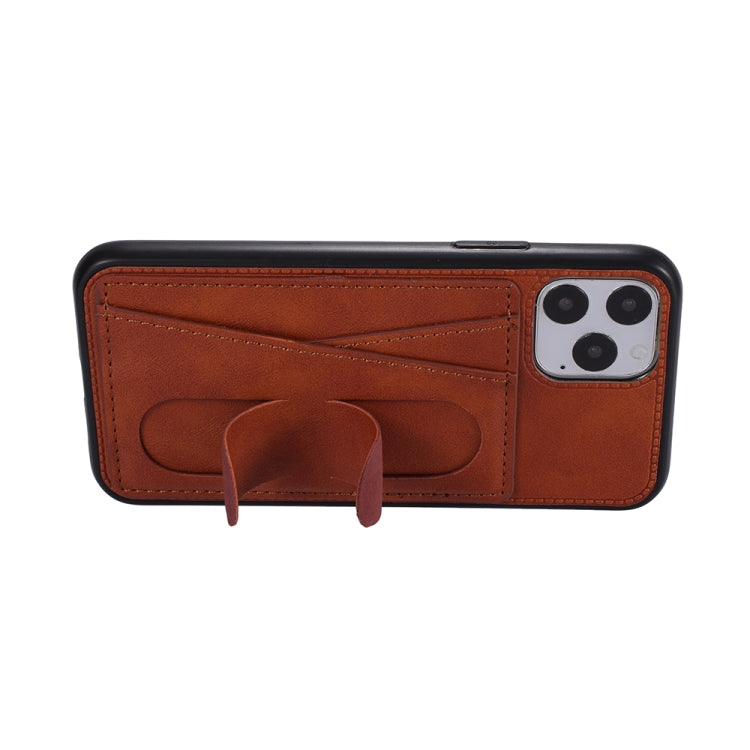 For iPhone 11 Pro PU Leather Card Slot Phone Case