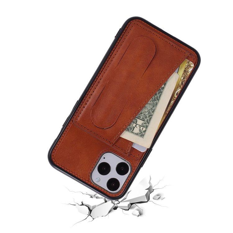 For iPhone 11 Pro PU Leather Card Slot Phone Case