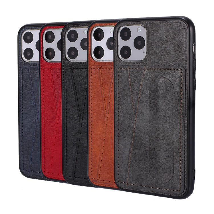 For iPhone 11 Pro PU Leather Card Slot Phone Case