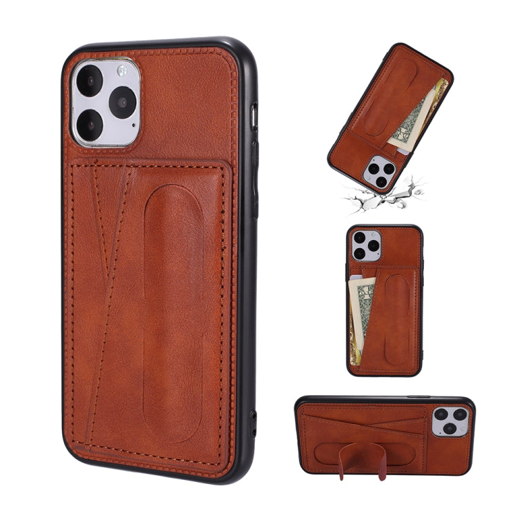 For iPhone 11 Pro Max PU Leather Card Slot Phone Case