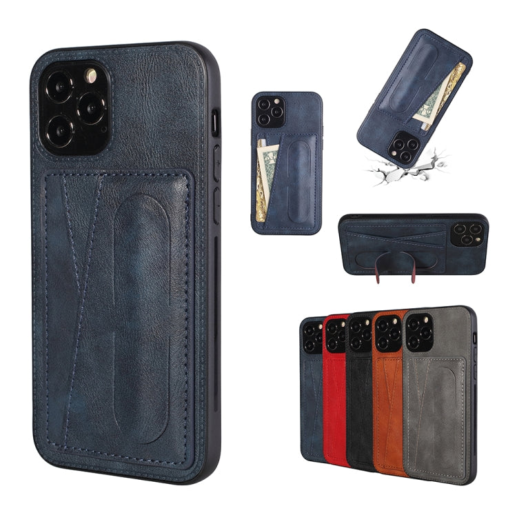 For iPhone 12 Pro PU Leather Card Slot Phone Case