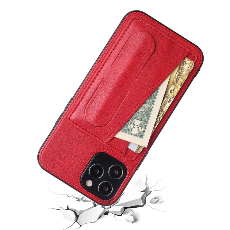 For iPhone 12 Pro PU Leather Card Slot Phone Case