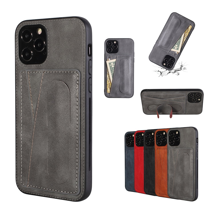 For iPhone 12 Pro Max PU Leather Card Slot Phone Case
