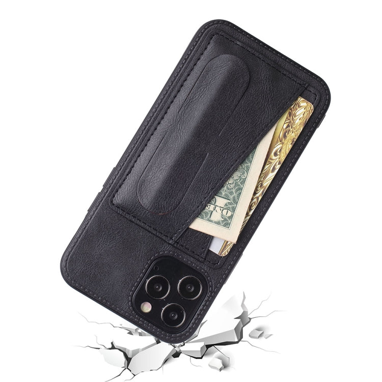 For iPhone 13 Pro PU Leather Card Slot Phone Case