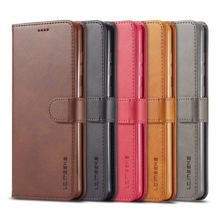 For Galaxy A81 / Note10 Lite / M60s LC.IMEEKE Calf Texture Horizontal Flip Leather Case with Holder & Card Slots & Wallet & Photo Frame