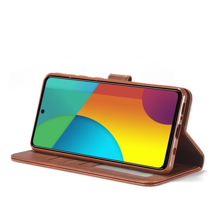 For Galaxy A91 / S10 Lite / M80s LC.IMEEKE Calf Texture Horizontal Flip Leather Case with Holder & Card Slots & Wallet & Photo Frame