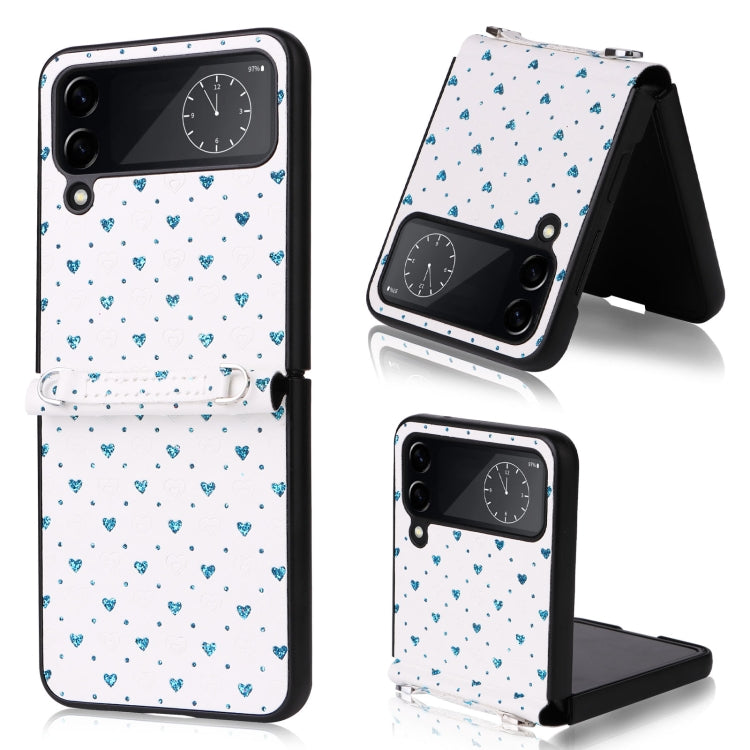 For Samsung Galaxy Z Flip4 5G Colorful Love Lanyard Phone Case