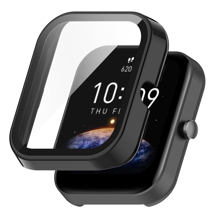 For Amazfit Bip3 / Bip3 Pro PC+ Toughened Film Fully Enclosed Protective Watch Case