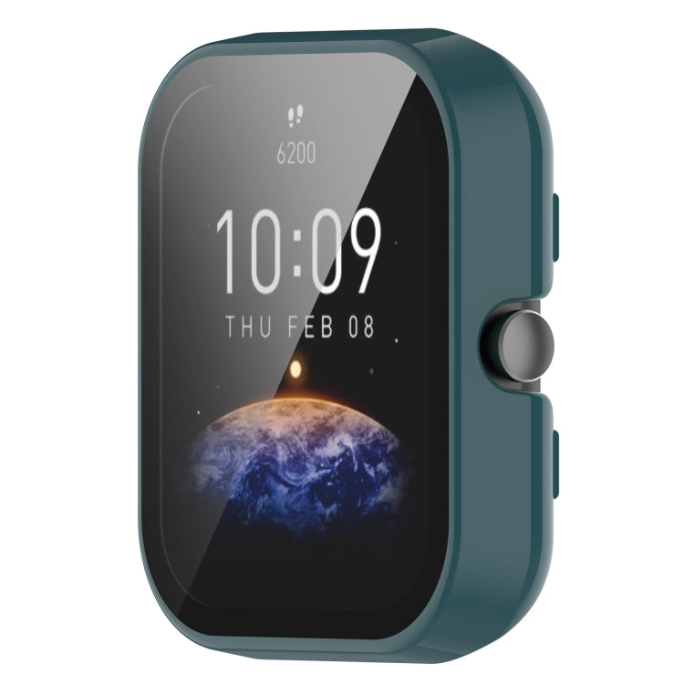 For Amazfit Bip3 / Bip3 Pro PC+ Toughened Film Fully Enclosed Protective Watch Case