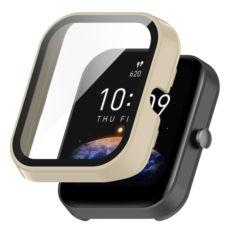 For Amazfit Bip3 / Bip3 Pro PC+ Toughened Film Fully Enclosed Protective Watch Case