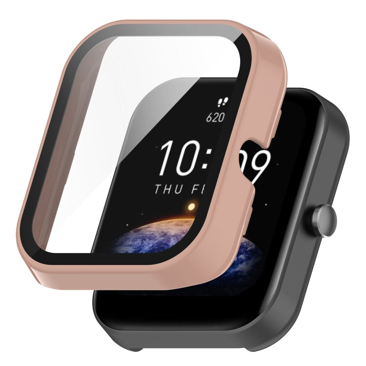 For Amazfit Bip3 / Bip3 Pro PC+ Toughened Film Fully Enclosed Protective Watch Case