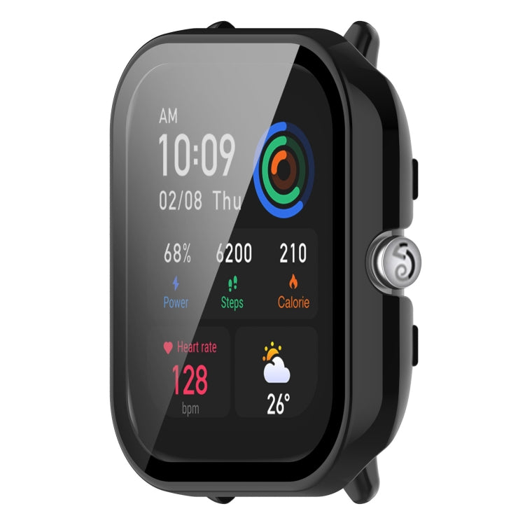 For Amazfit GTS4 Mini PC+ Toughened Film Fully Enclosed Protective Watch Case