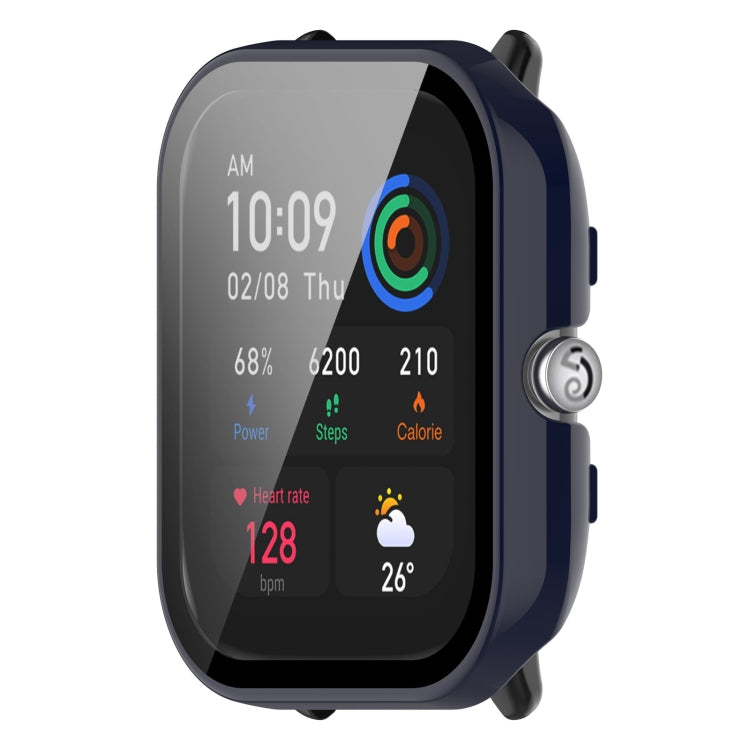 For Amazfit GTS4 Mini PC+ Toughened Film Fully Enclosed Protective Watch Case
