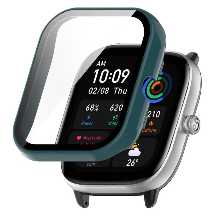 For Amazfit GTS4 Mini PC+ Toughened Film Fully Enclosed Protective Watch Case
