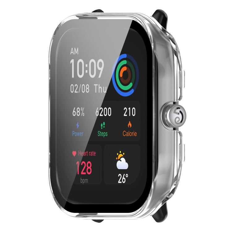 For Amazfit GTS4 Mini PC+ Toughened Film Fully Enclosed Protective Watch Case