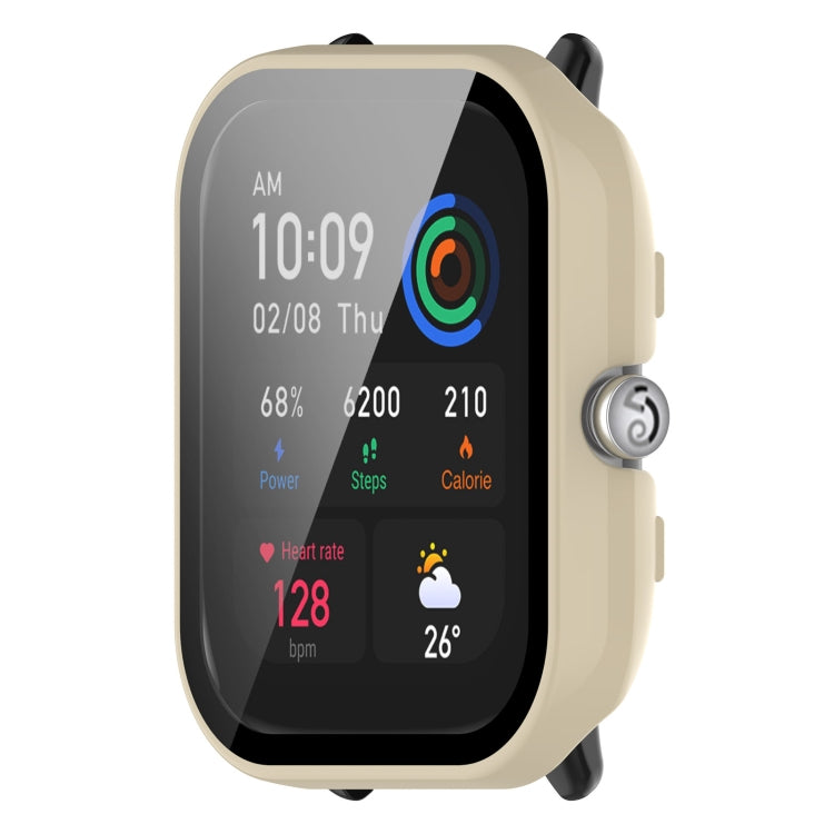 For Amazfit GTS4 Mini PC+ Toughened Film Fully Enclosed Protective Watch Case