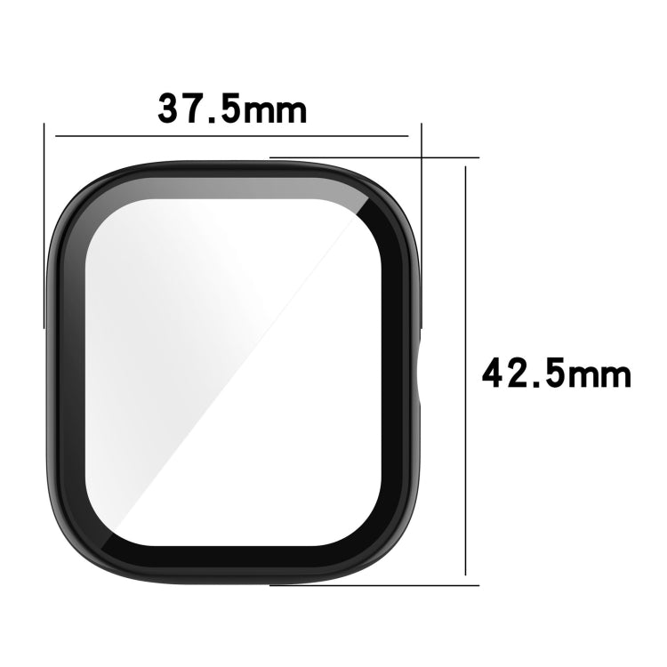 For Amazfit GTS4 Mini PC+ Toughened Film Fully Enclosed Protective Watch Case