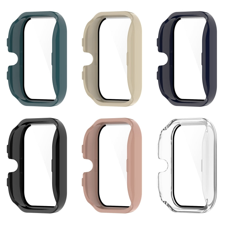 For Amazfit GTS4 Mini PC+ Toughened Film Fully Enclosed Protective Watch Case