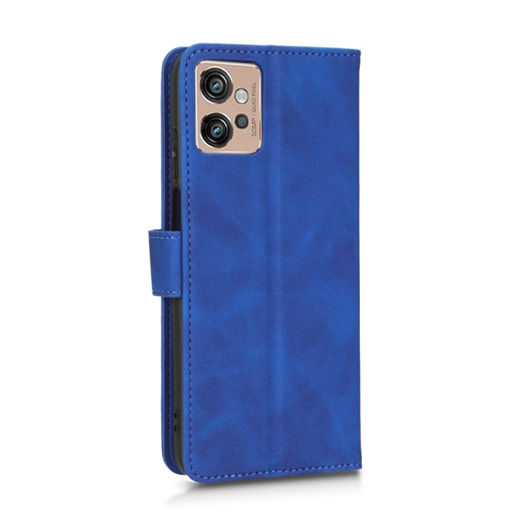 For Motorola Moto G32 Skin Feel Magnetic Flip Leather Phone Case